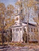 Childe Hassam Church at Old Lyme oil